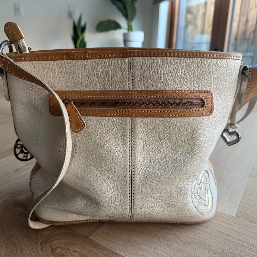 Brighton Patchwork Multicolor Hearts Shoulder Bag… - image 2